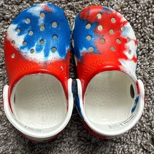 CROCS Red and Blue Water Shoes with Ventilation